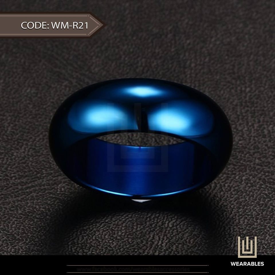 Band-It -Stainless Steel Ring Blue