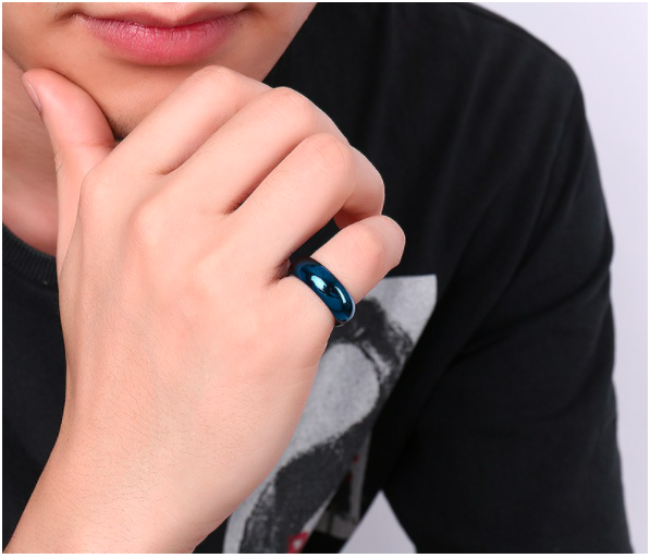 Band-It -Stainless Steel Ring Blue — image 4