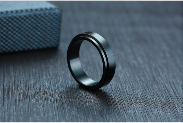 Black Hole Spinner -Stainless Steel Ring — image 4