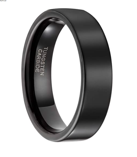 Black Rage - Tungsten Carbide Ring - Carbonized 6MM