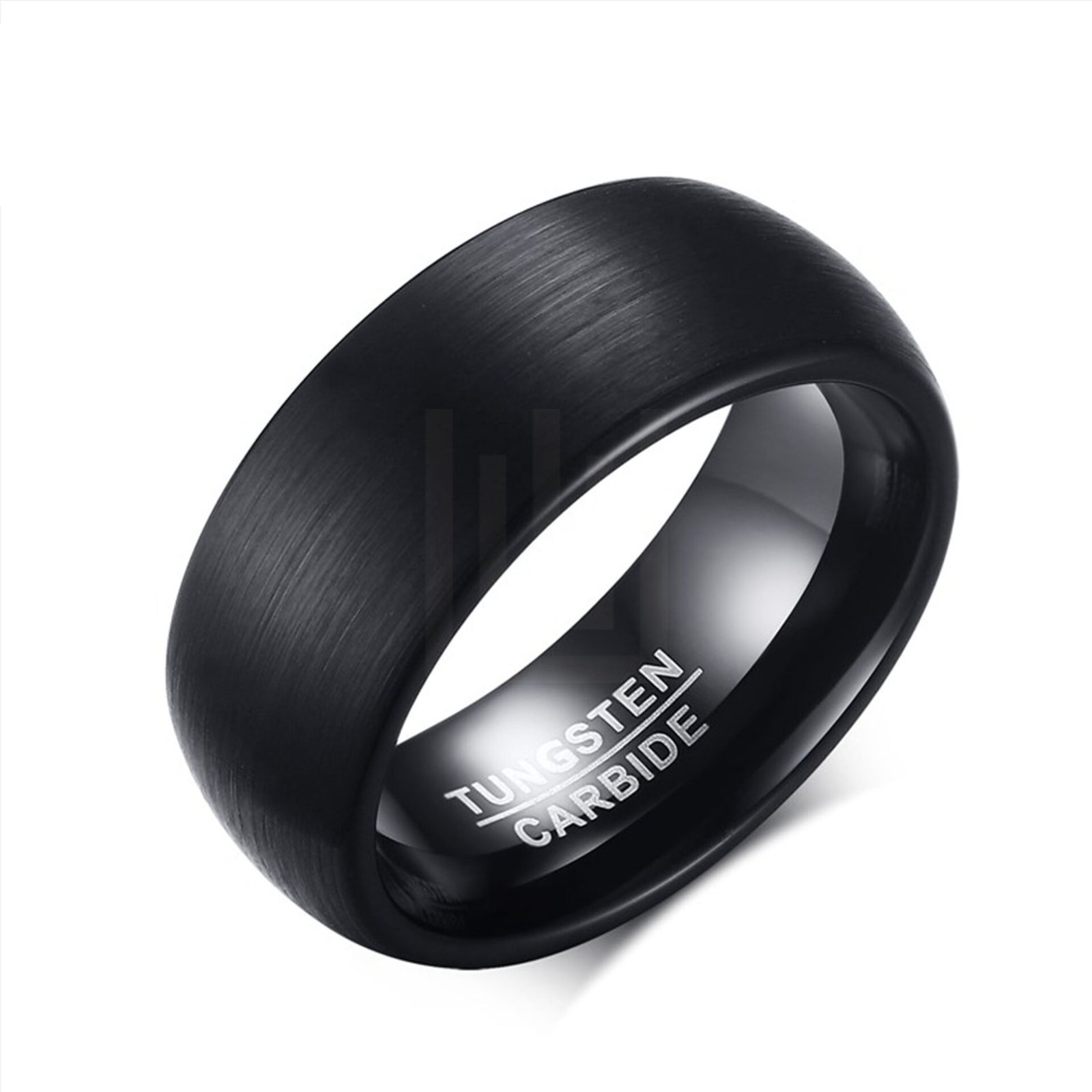 Black Tungsten Carbide Ring - Dark Night
