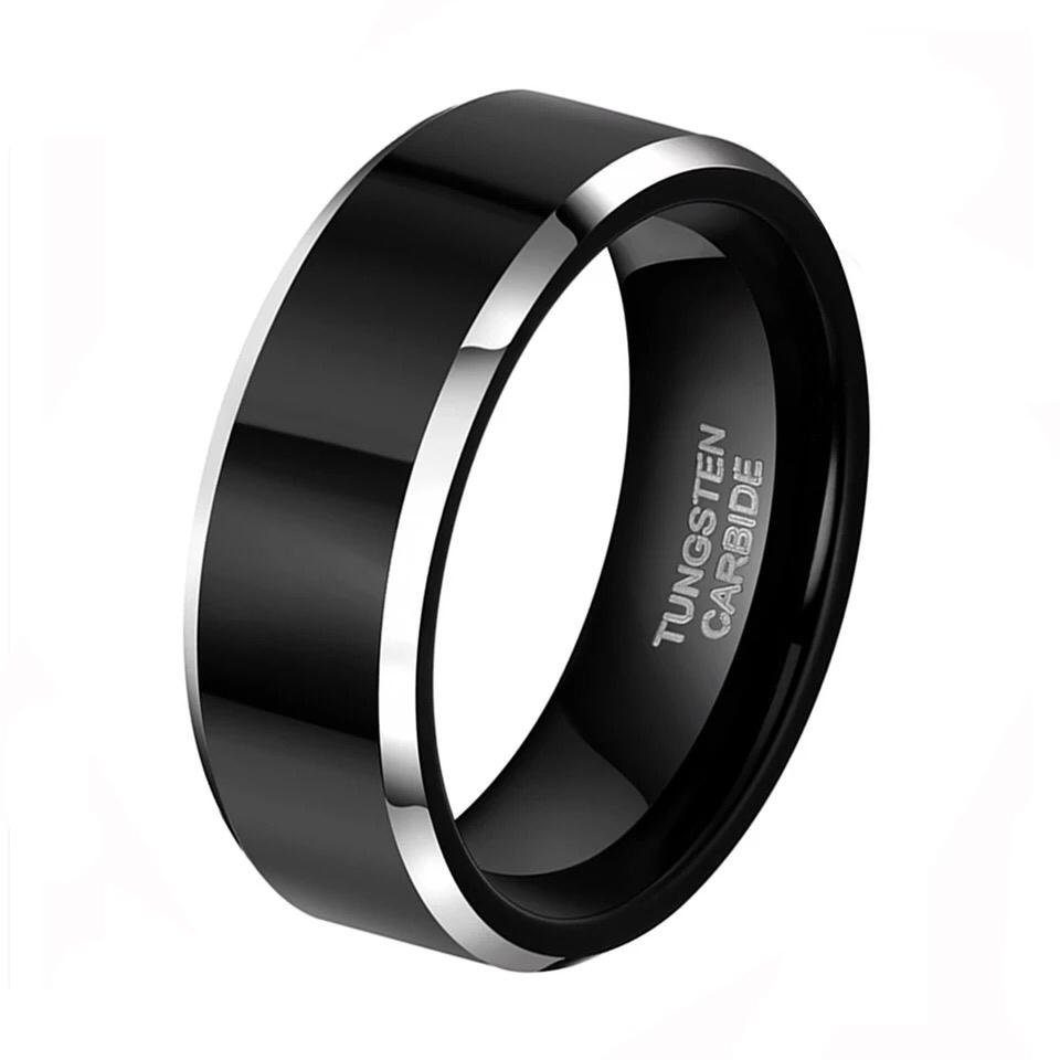 Black Tungsten Carbide Ring - Focused — image 3