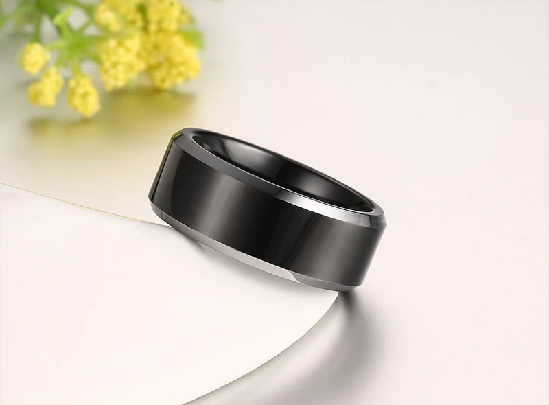 Black Tungsten Carbide Ring - Focused — image 6