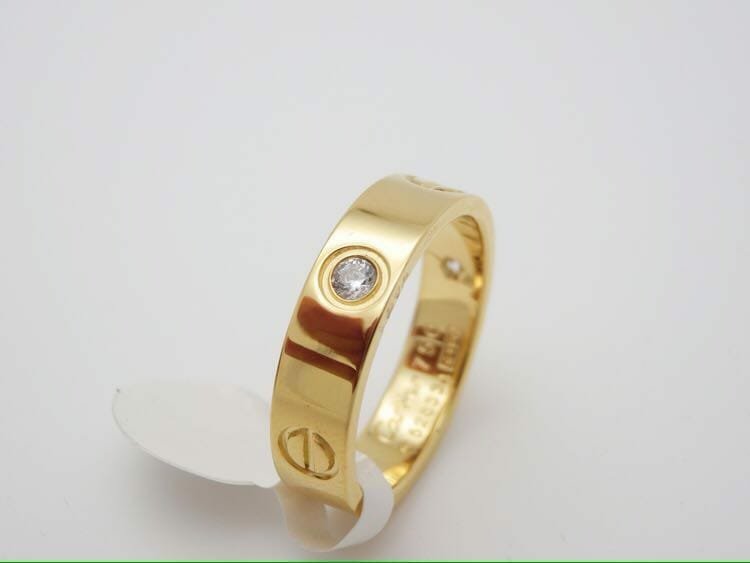 C Brand Luxury Men and Women Ring - Gold