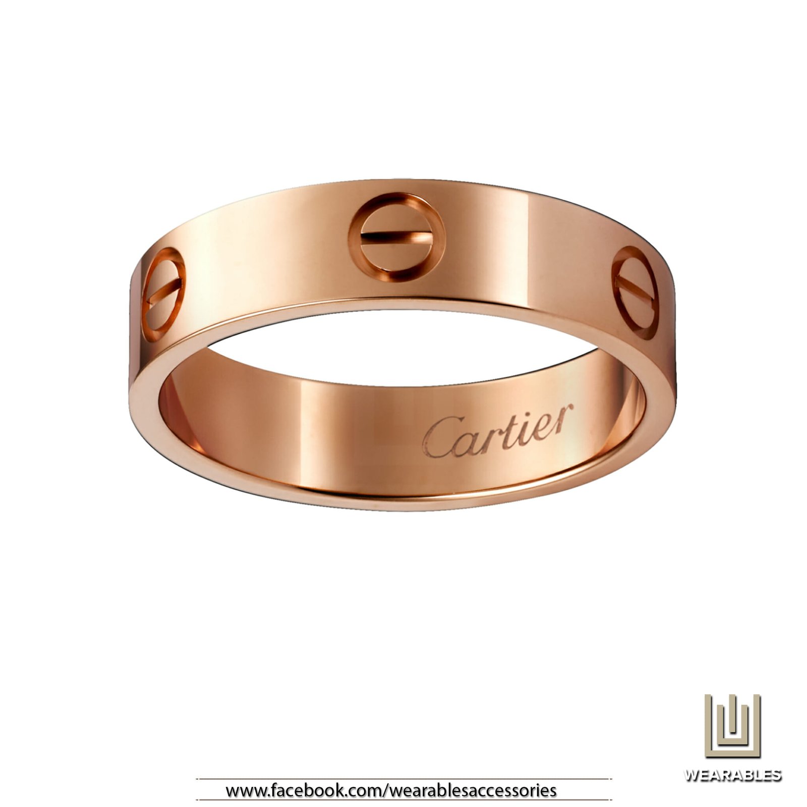 C Brand Luxury Men and Women Ring - Rose Gold
