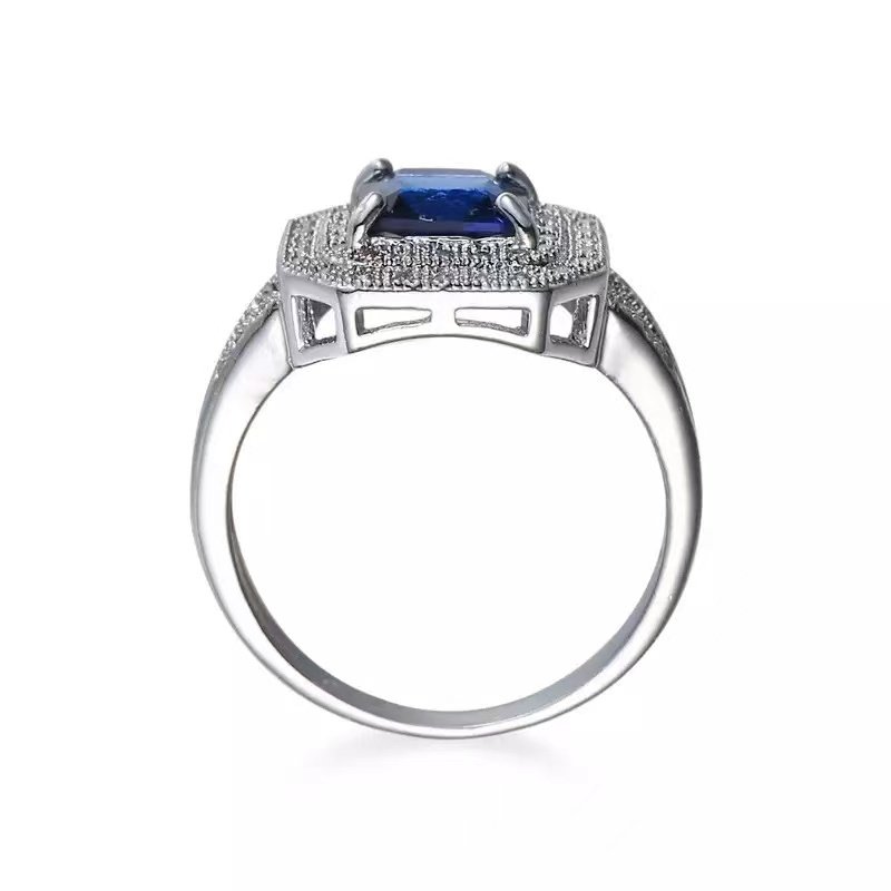 Center Spot - Blue Women Ring — image 3