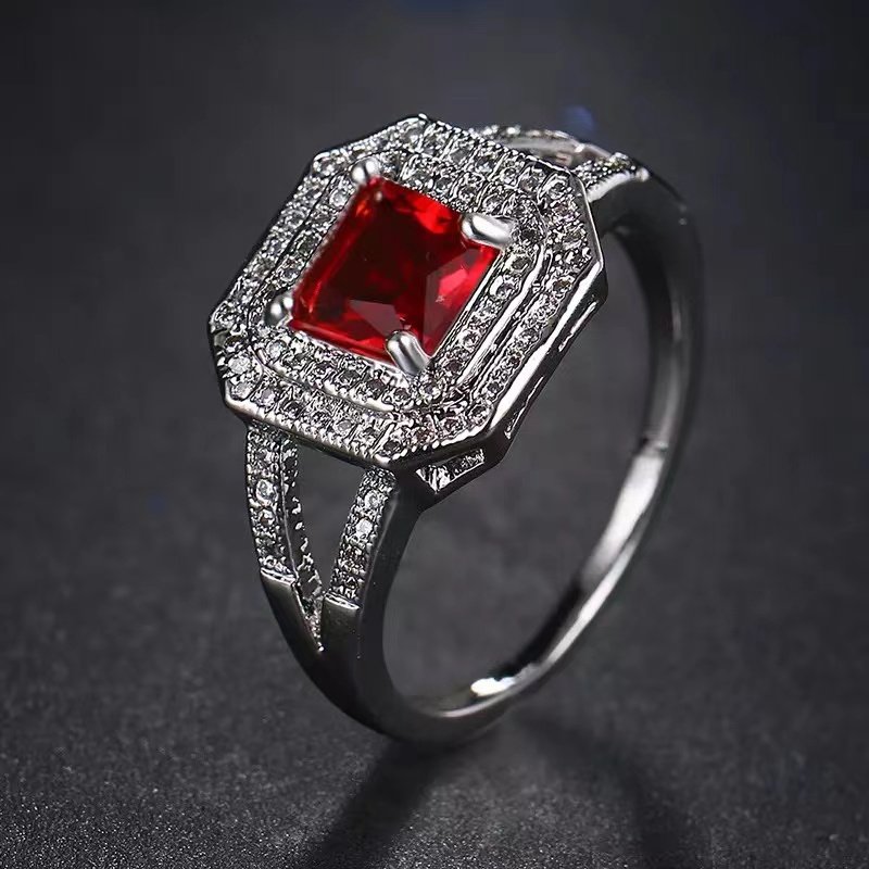 Center Spot - Red Women Ring