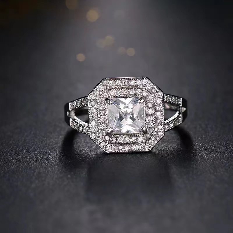 Center Spot - White Women Ring