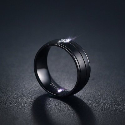 Dark Wink– Black Stainless Steel Ring