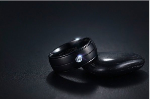 Dark Wink– Black Stainless Steel Ring — image 4