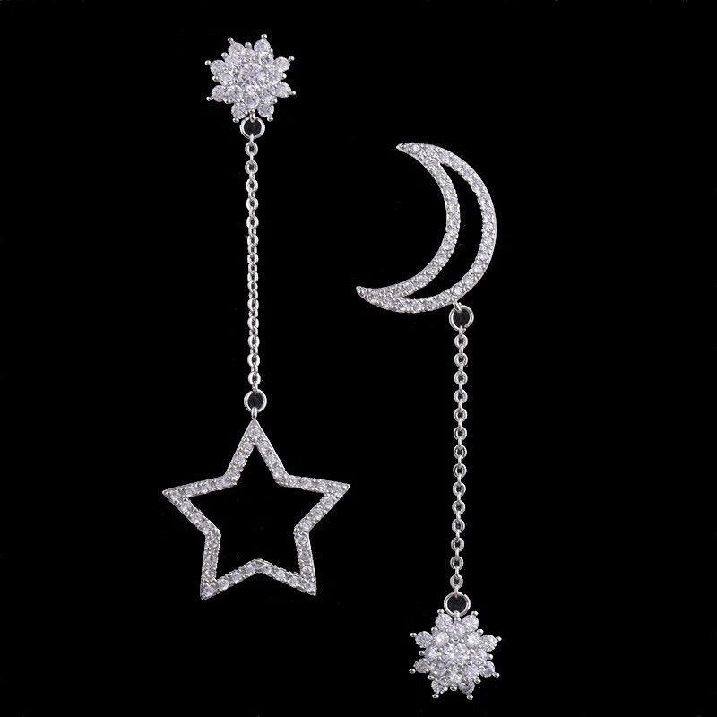E1890 - White Gold Earrings for Women