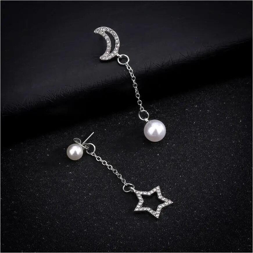 E1890 - White Gold Earrings for Women — image 4