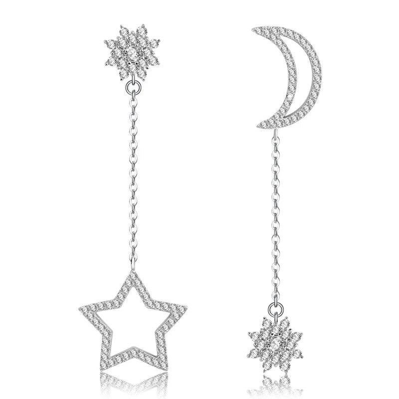 E1890 - White Gold Earrings for Women — image 7