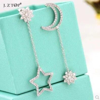 E1890 - White Gold Earrings for Women — image 8