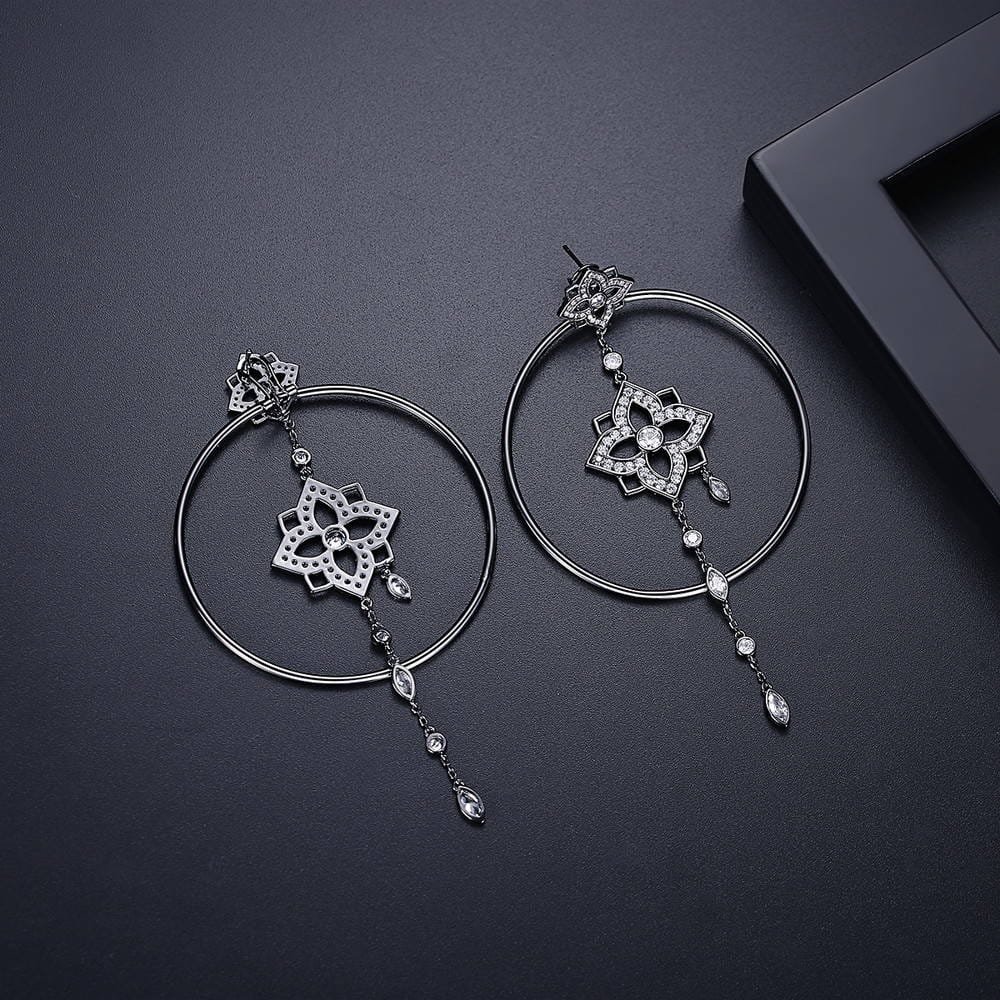 E2290 - Black Earrings for Women