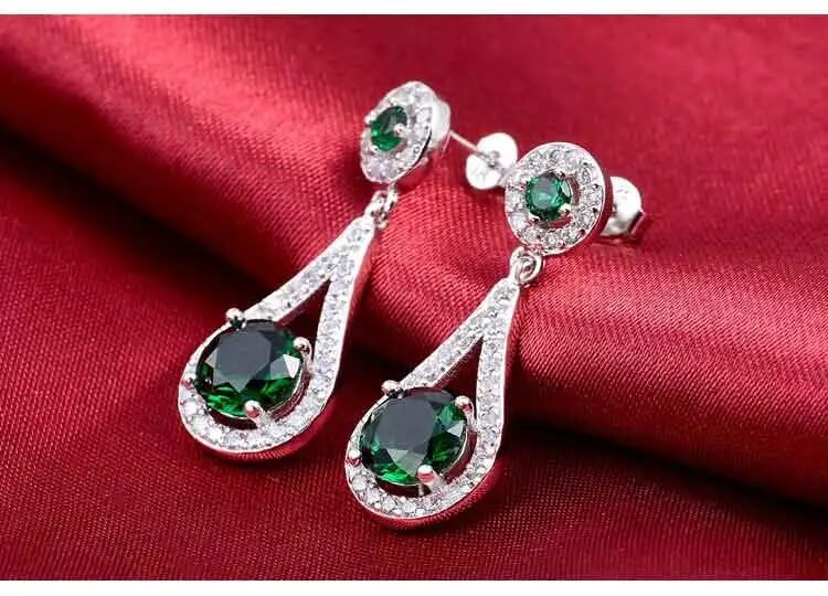 E3690- Green Earrings for Women