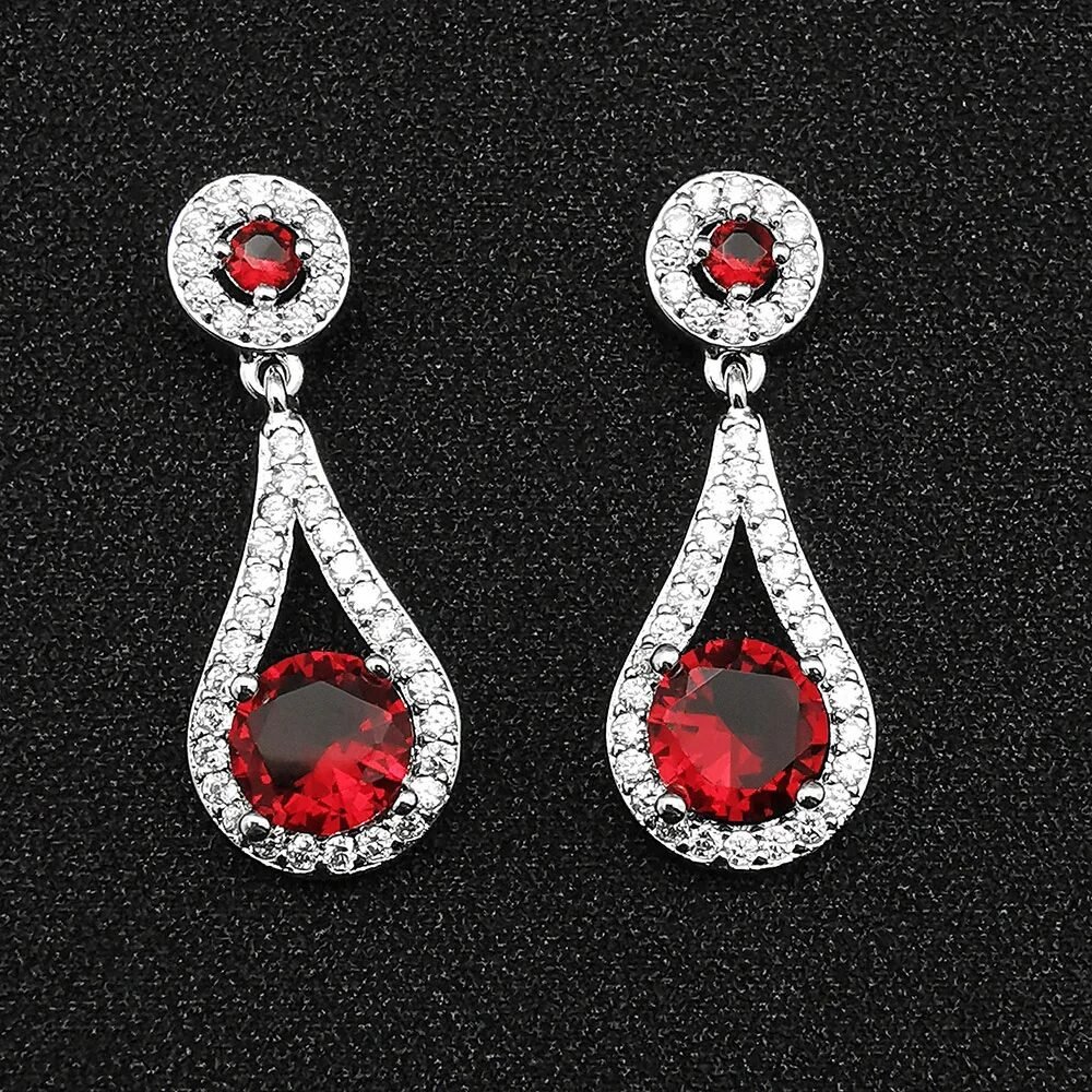 E3690- Red Earrings for Women