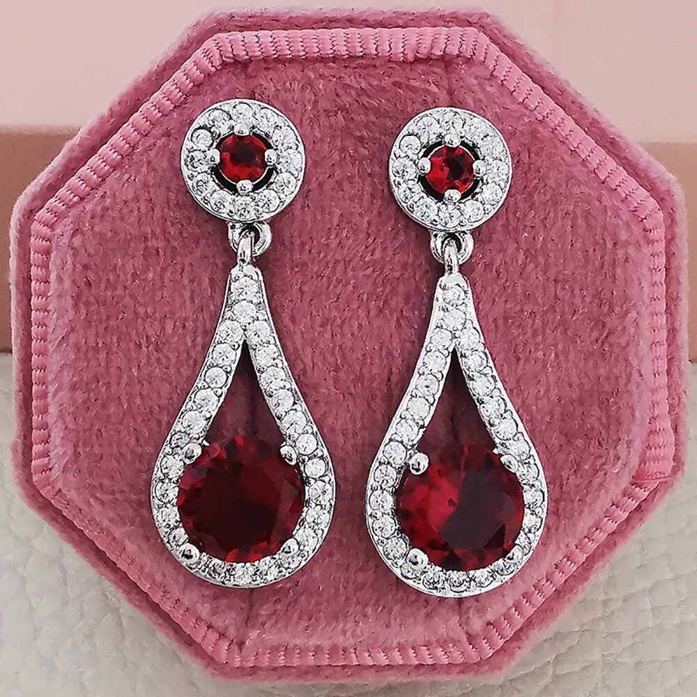 E3690- Red Earrings for Women