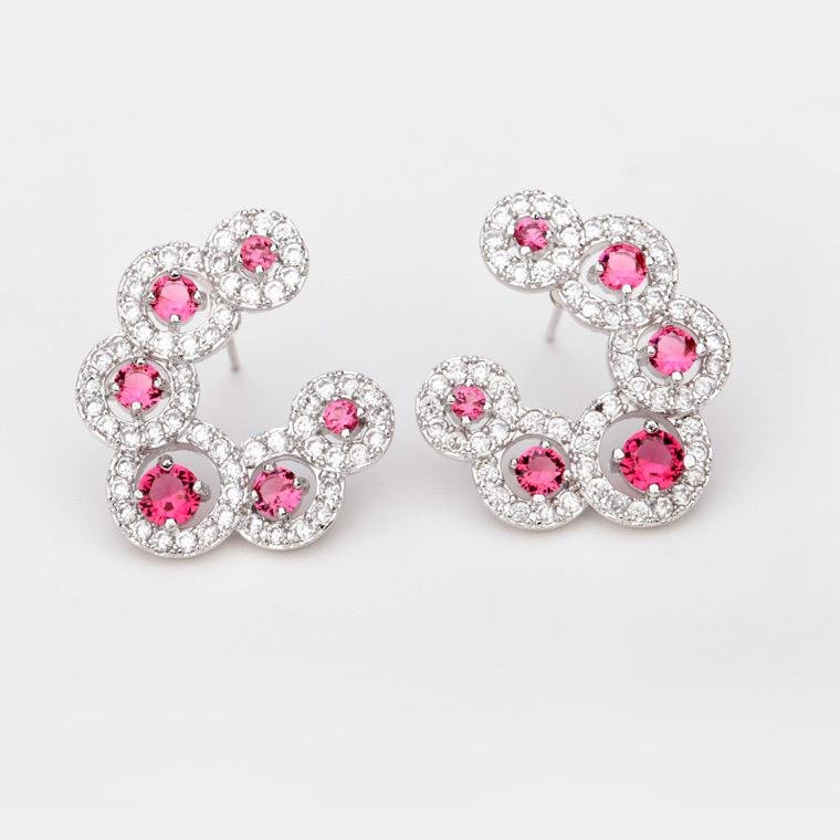 E3690 - Red Earrings for Women