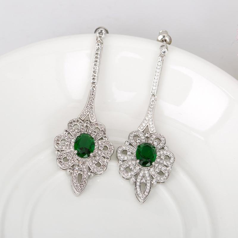 E3890 - Green Earrings for Women