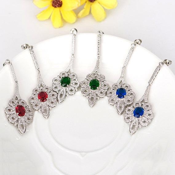 E3890 - Green Earrings for Women — image 3