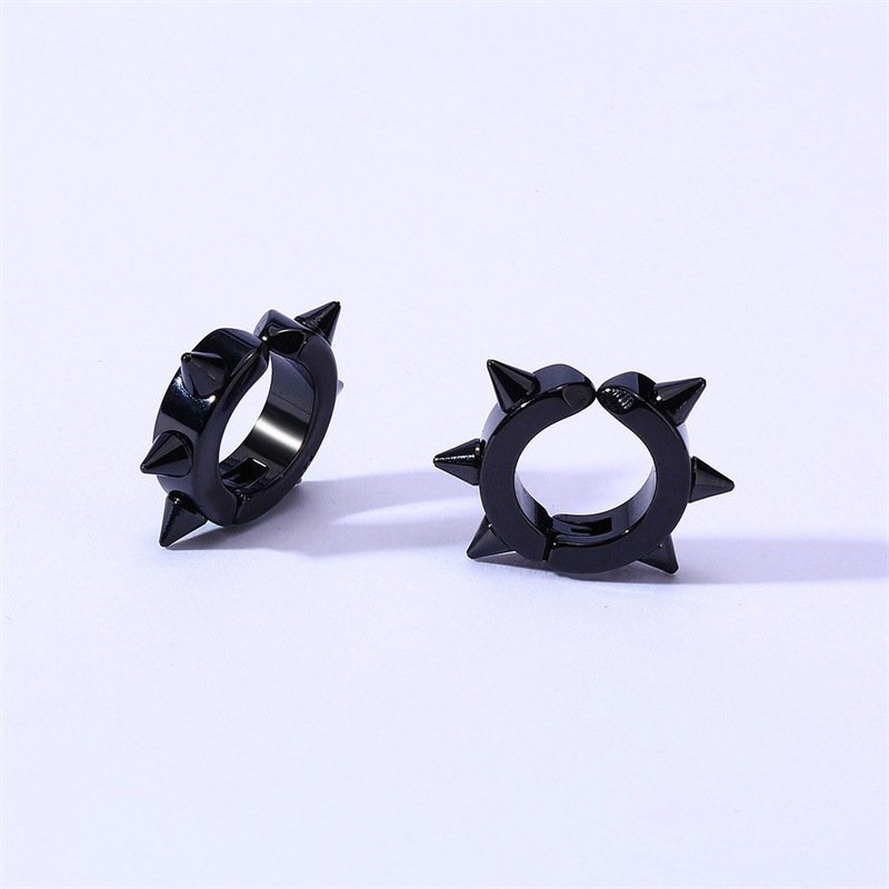 Ear Protector Black Ear Studs Men Earring