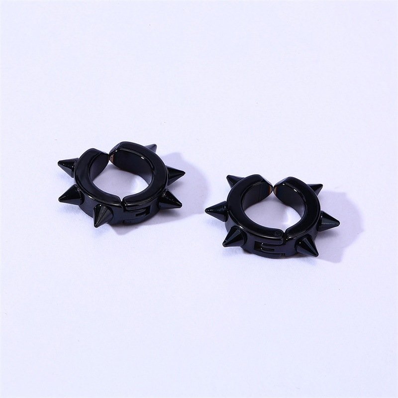 Ear Protector Black Ear Studs Men Earring — image 3