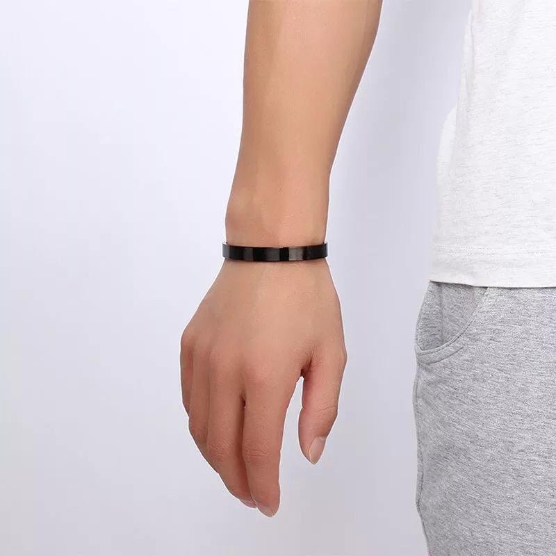 Essentials - Stainless Steel Men Bracelet (Black) — image 9
