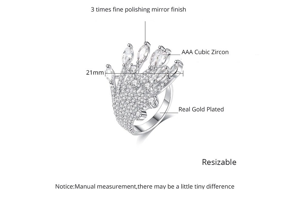 Gem Sparks- Adjustable Female Ring