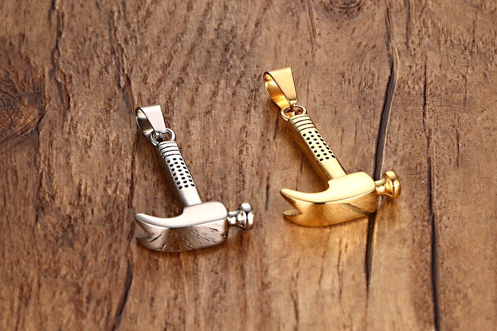 Golden Hammer - Men Necklace with Chain — image 6