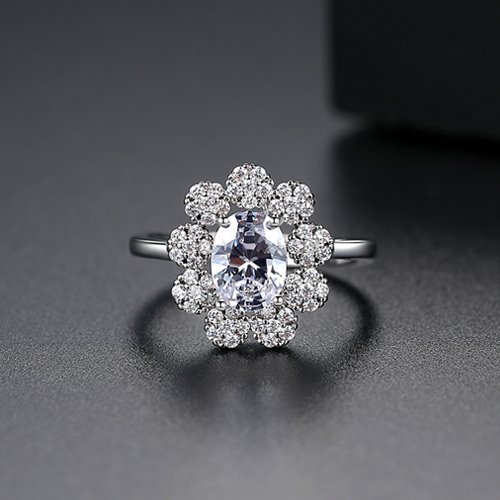 Guarded Gem Diamond Look Luxury Ring for Women
