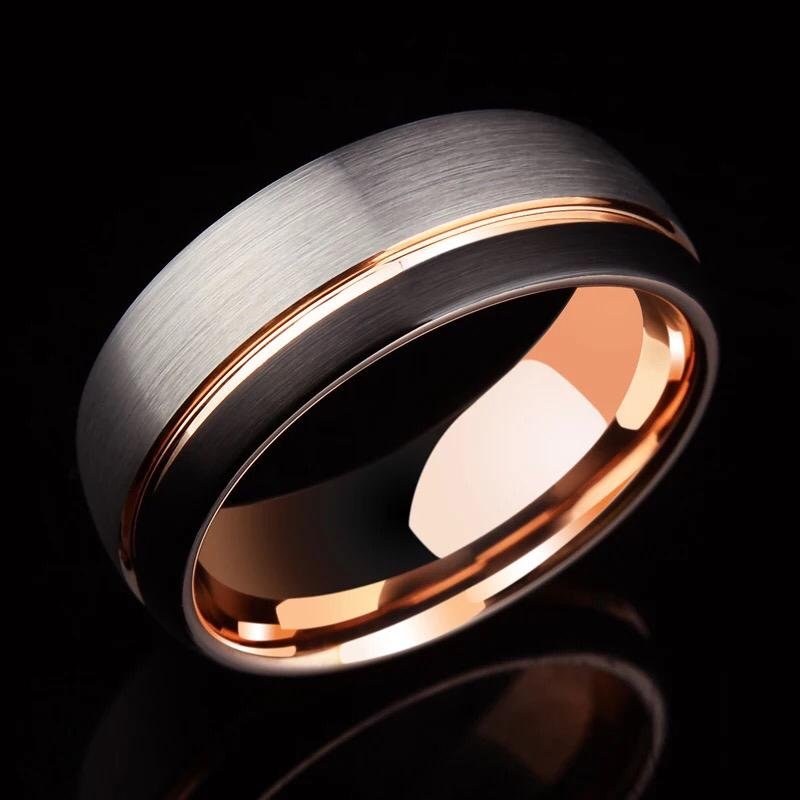 Trip Mixup - 8mm Premium Men Tungsten Carbide Ring — image 5