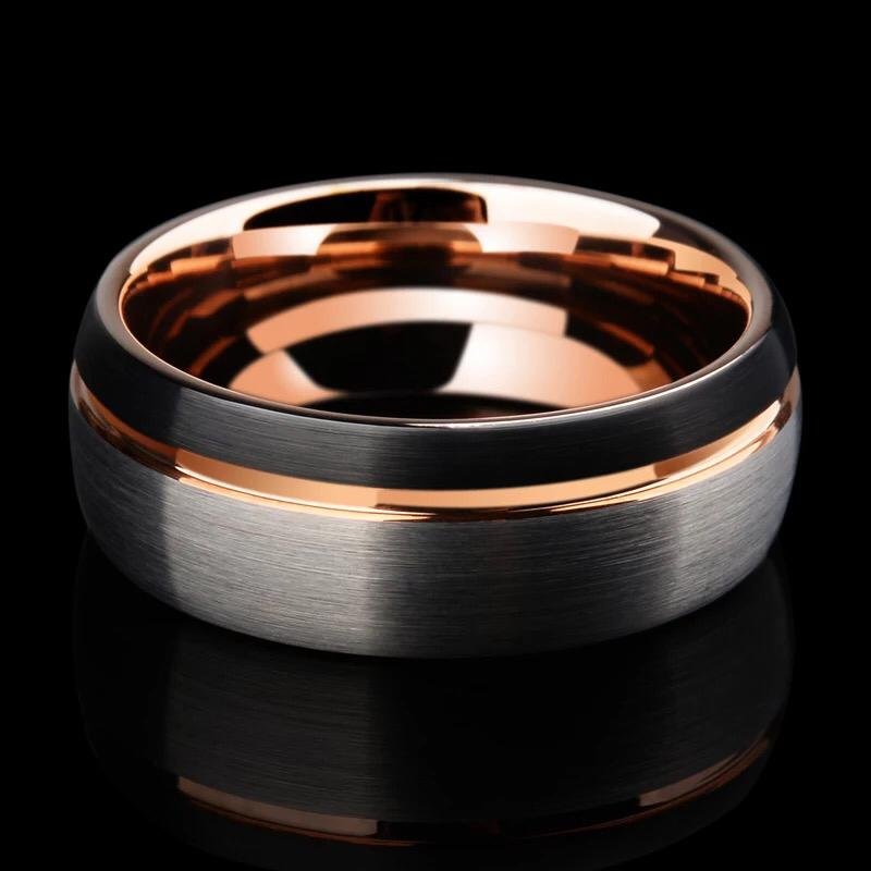 Trip Mixup - 8mm Premium Men Tungsten Carbide Ring — image 6