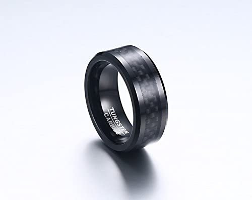 Night Rider - Black Tungsten Carbide Ring