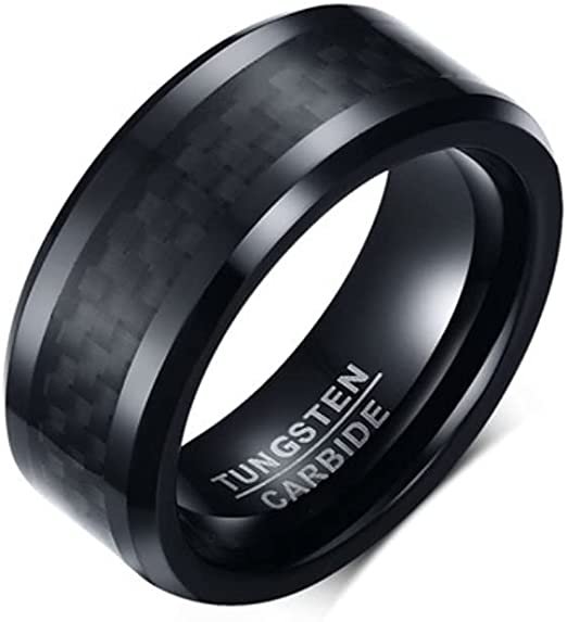 Night Rider - Black Tungsten Carbide Ring — image 7