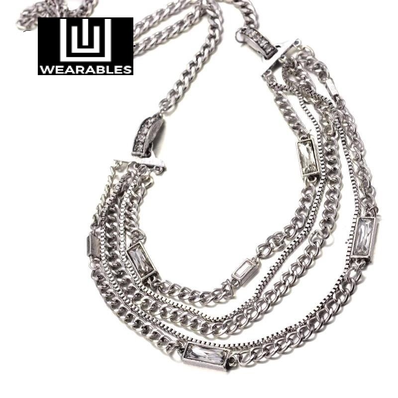 Golden Classic - 3 Three Layer Women Necklace/Pendant — image 3