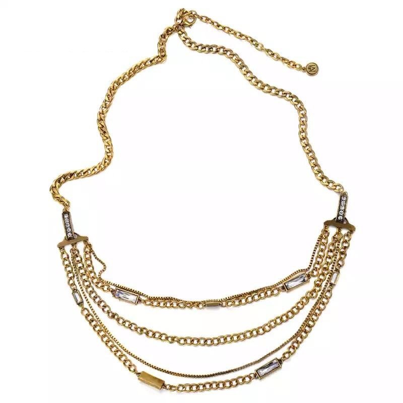 Golden Classic - 3 Three Layer Women Necklace/Pendant — image 6