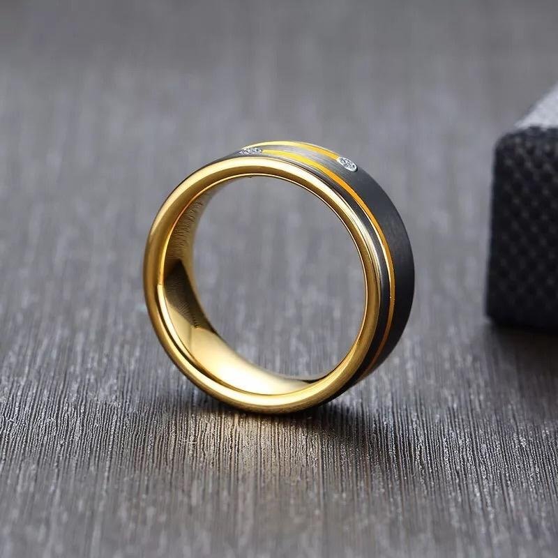 Orbital - 8mm Black Premium Tungsten Carbide Ring — image 7
