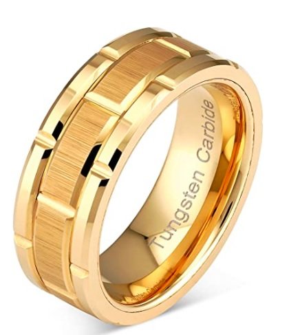 Power Mix- 8mm Gold Premium Tungsten Carbide Ring — image 6