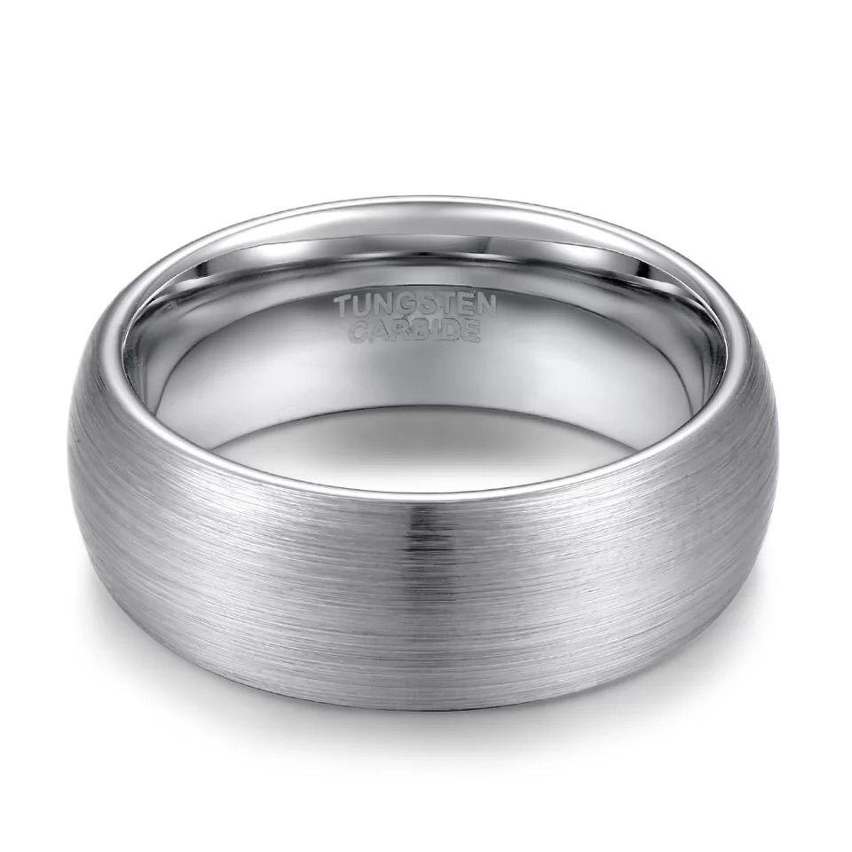 Rising Moon - Silver Tungsten Carbide Ring — image 6
