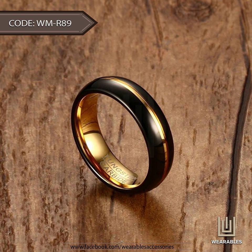 River of Gold - Tungsten Ring