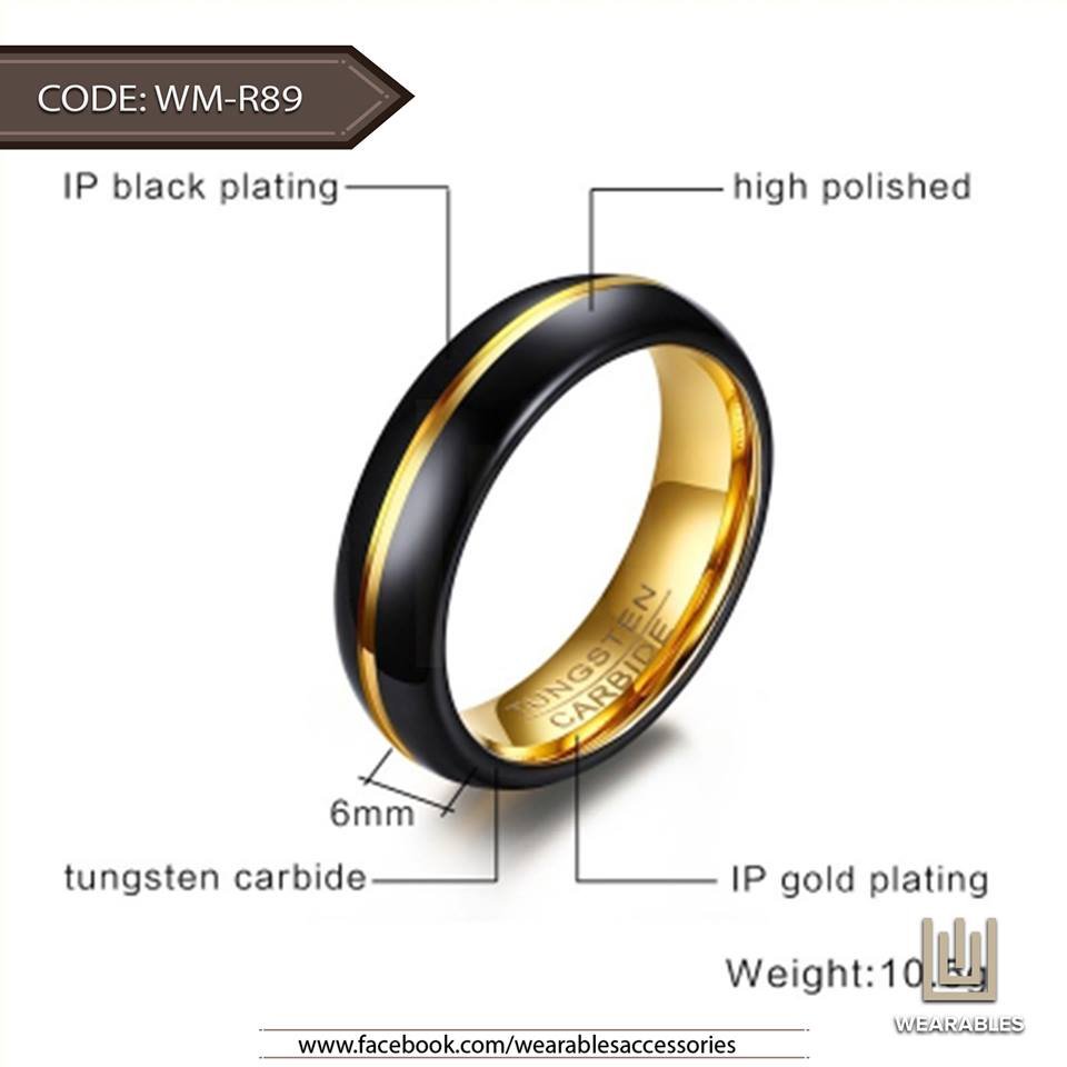 River of Gold - Tungsten Ring — image 3