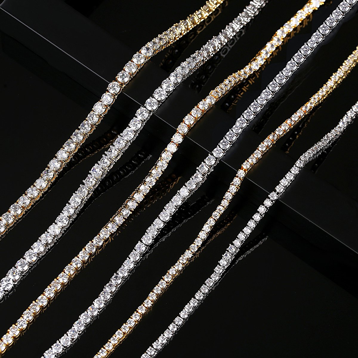 Rock Art- 3mm Gold Luxury Women Necklace — image 5