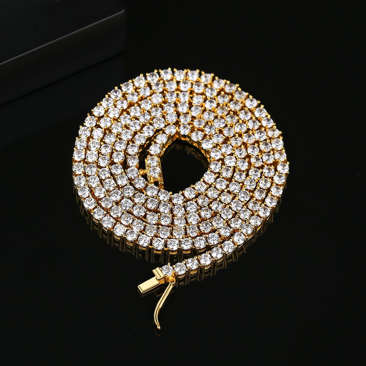 Rock Art- 4mm Gold Luxury Women Necklace
