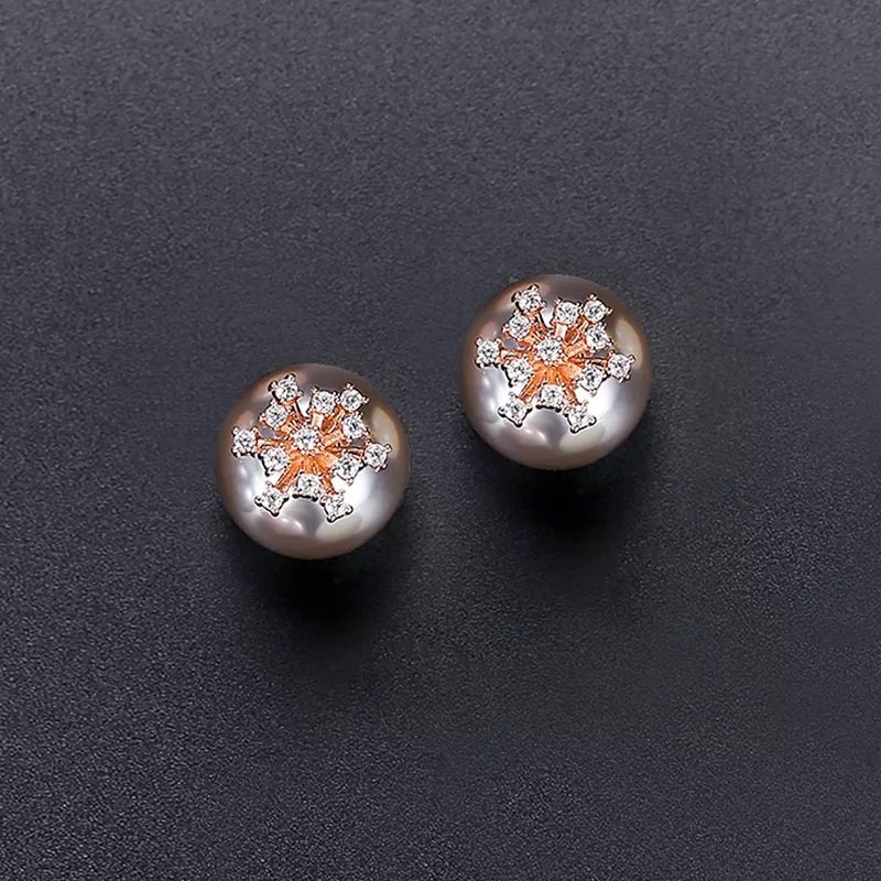 Rose Gold Women Luxury Earrings - WE661