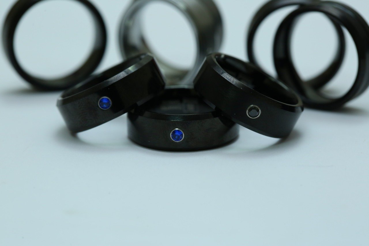 Ruling Stone - Black with Black Stone Tungsten Carbide Ring — image 4