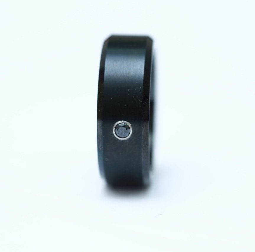 Ruling Stone - Black with Black Stone Tungsten Carbide Ring — image 7