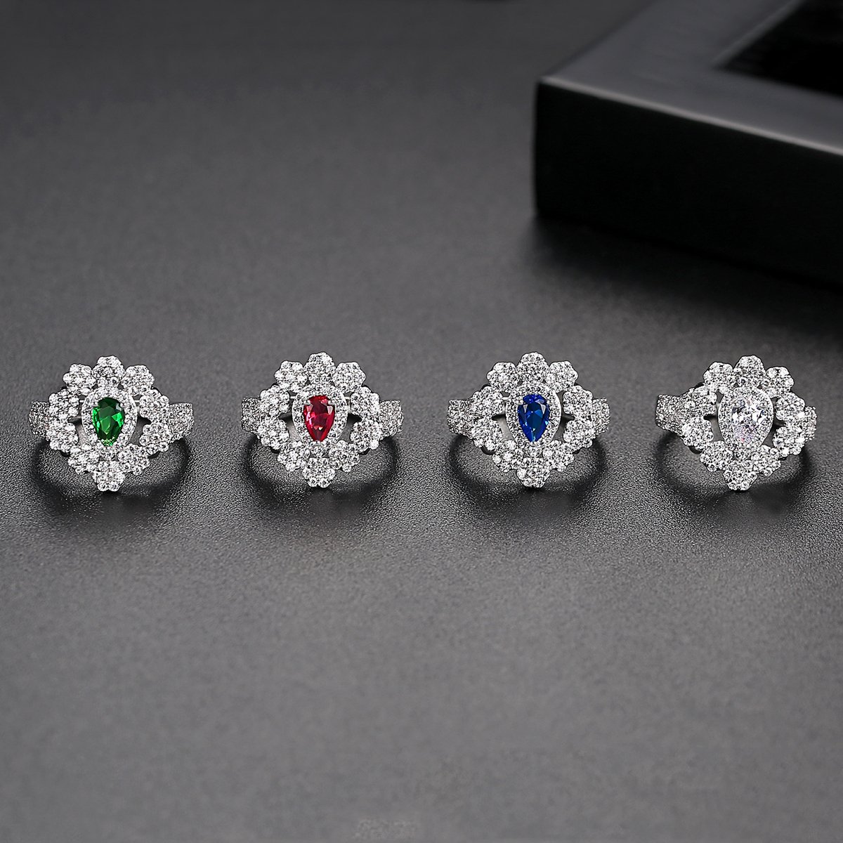 Sacred Tomb Red Ruby Color Ring for Women