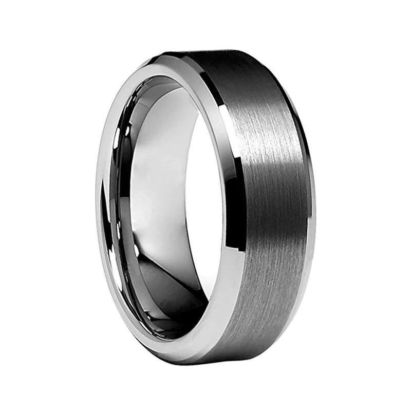 Silver Tungsten Carbide Ring - Electrify