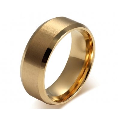 Slant Edge – Gold Stainless Steel Ring — image 5